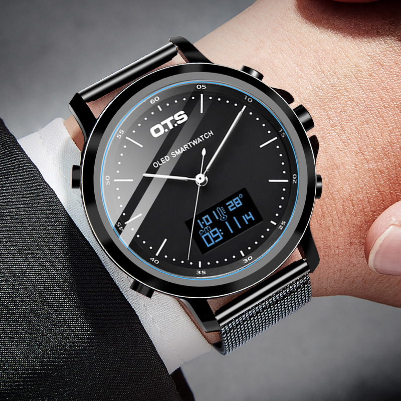 智能男士多功能户外运动手表时尚2021新款韩版休闲学生电子表防水