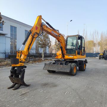 犀牛90 二手轮式抓木机 夹木机 抓橡胶 夹甘蔗 挖咸菜 木材市场