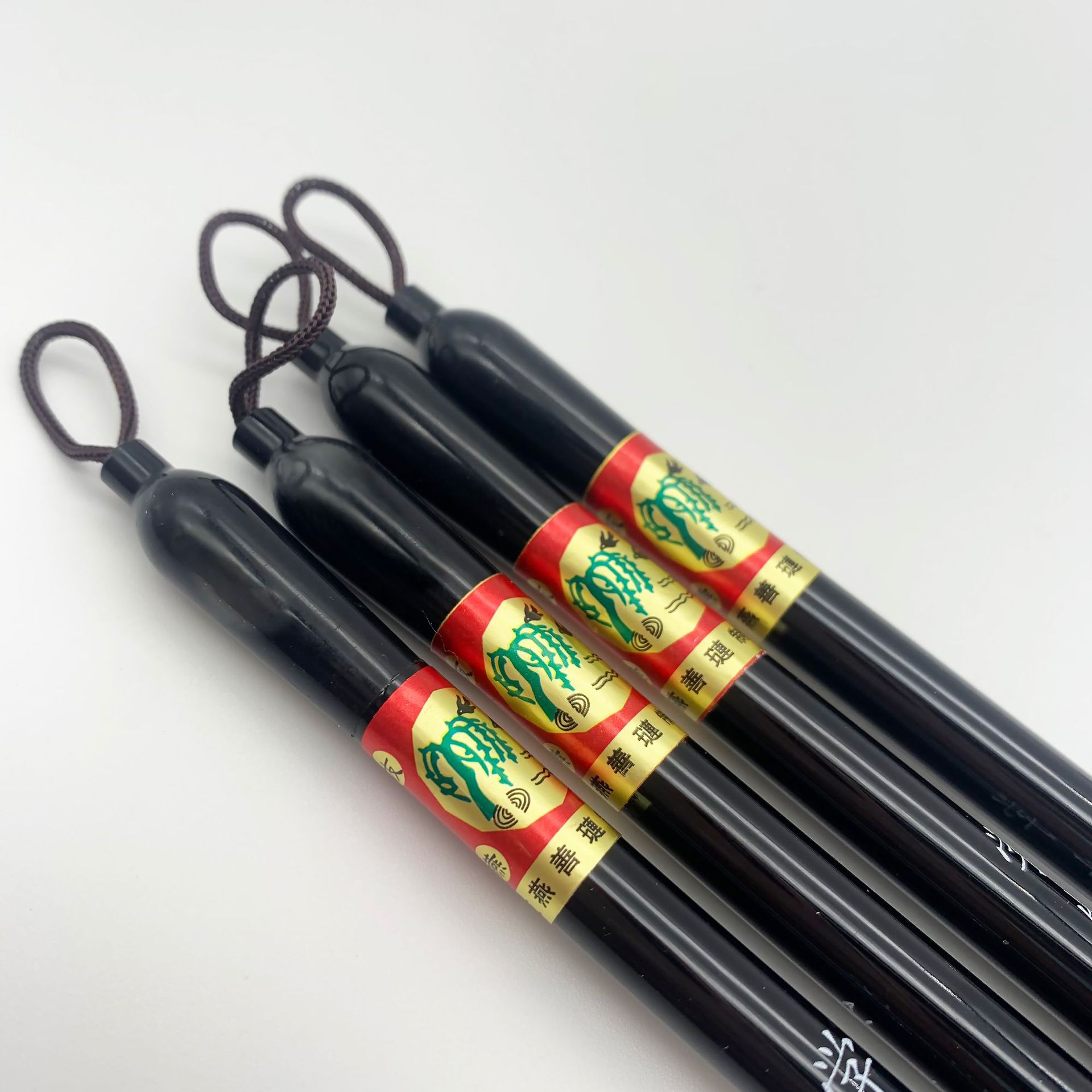 Doubled Both Writing Brush Wholesale Black Aluminum Rod Regular Script in Small Characters Writing Brush Mixed Hair Writing Brush Made of Goat's Hair Calligraphy Supplies Set Wholesale