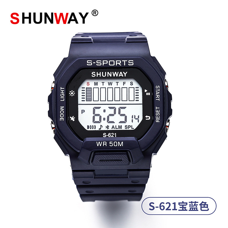 New Square Student Electronic Watch Men and Women Multi-Function Swimming Waterproof Electronic Watch Sports Outdoor Watch Wholesale