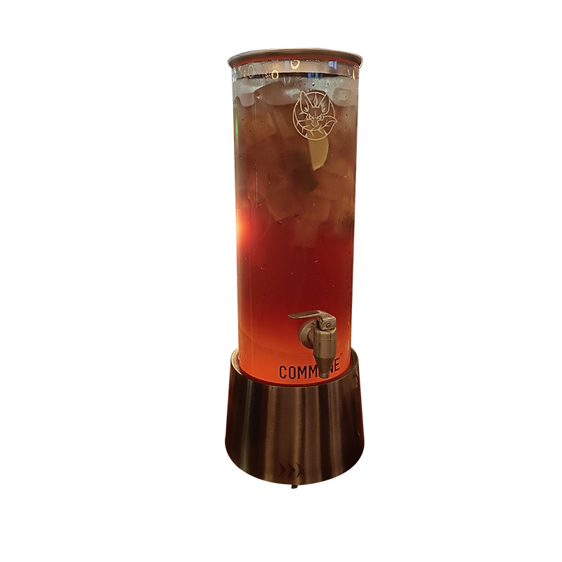 发光酒炮桶扎啤桶啤酒桶3l可乐桶不锈钢龙头酒炮鸡尾酒桶果汁壶