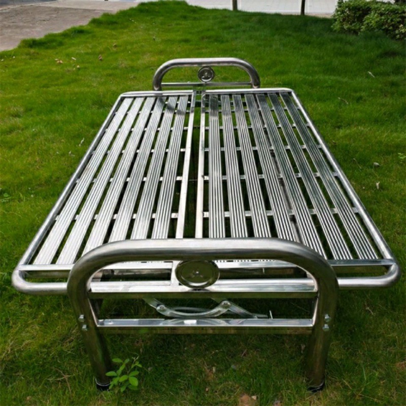 折叠床 不锈钢沙发床折叠沙发床躺睡两用沙发床室外推拉沙发椅床