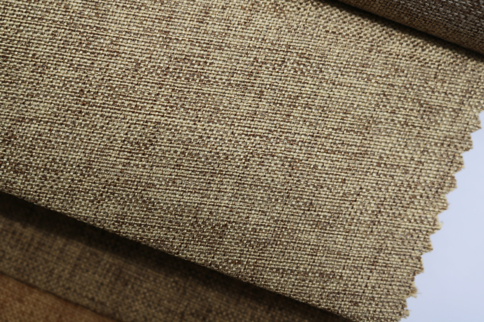 亚麻布料沙发坐垫抱枕布 纯色细麻沙发布料相框背景软包布料