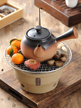 日式泥炉烤炉家用老式炉子烧烤火炉土陶围炉陶土碳炉木炭炭炉煮茶