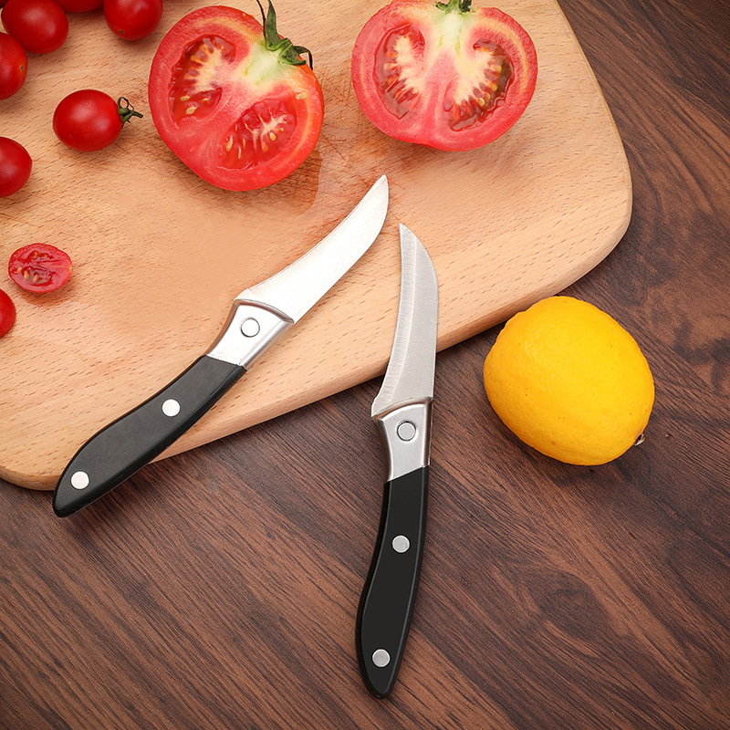 SST Fruit Knife Elbow Fruit Knife Household Kitchen Convenient Knife Peeler Multi-Functional Melon and Fruit Peeler