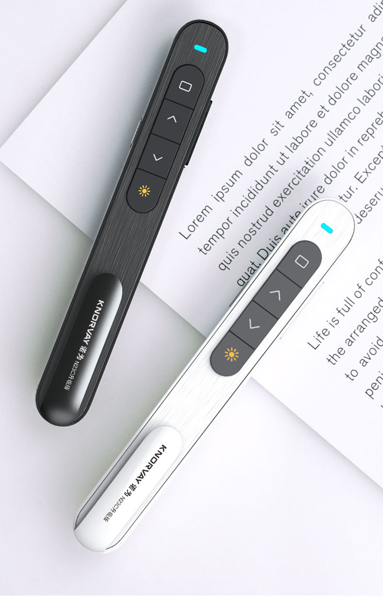诺为n23翻页笔 支持超链接 充电版 ppt激光投影笔 电子教鞭镭射笔