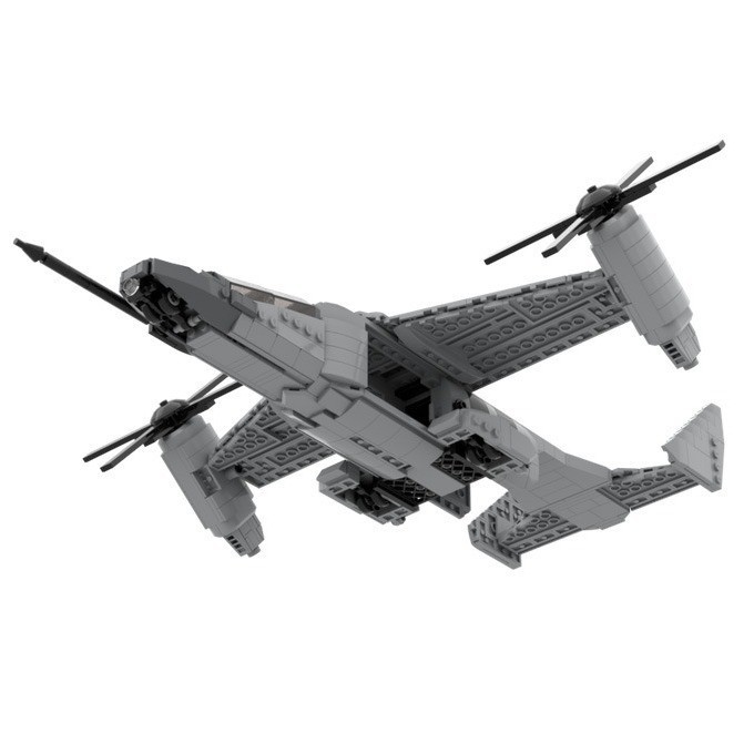 跨境玩具兼容乐高热销国产小颗粒积木moc155040mv-26猎鹰战机代发
