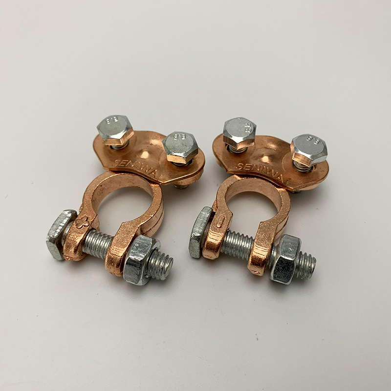 厂家现货 供应电瓶接线柱头卡子 电线铝镁合金蓄电池接头卡头夹头