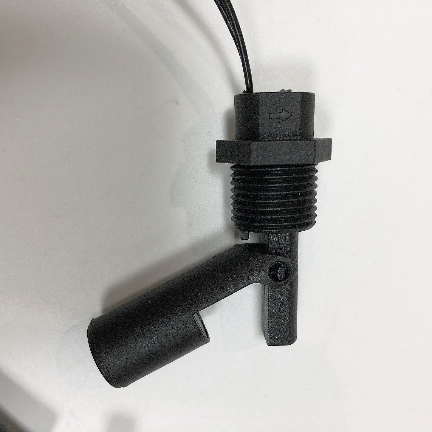 4分塑料鸭嘴式液位浮球开关干簧管原理水平安装水箱液位计控制器