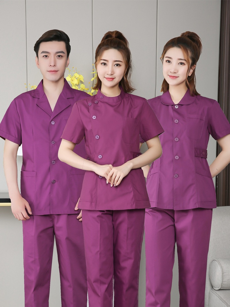 护士服短袖女夏季薄款分体套装口腔牙科医生护理护工工作服男女