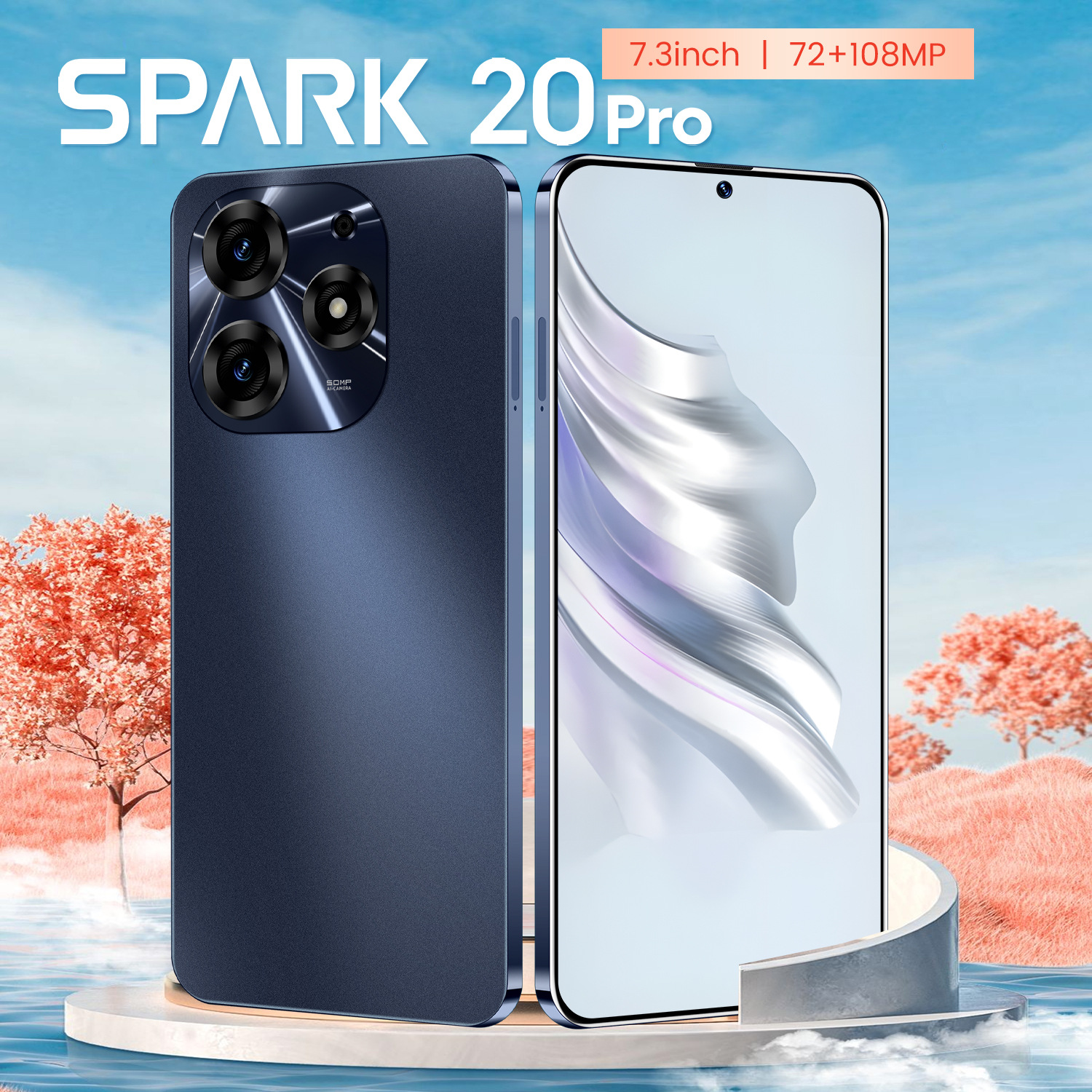 新款跨境手机Spark20 Pro安卓真4G手机3+32G外贸批发低价智能手机