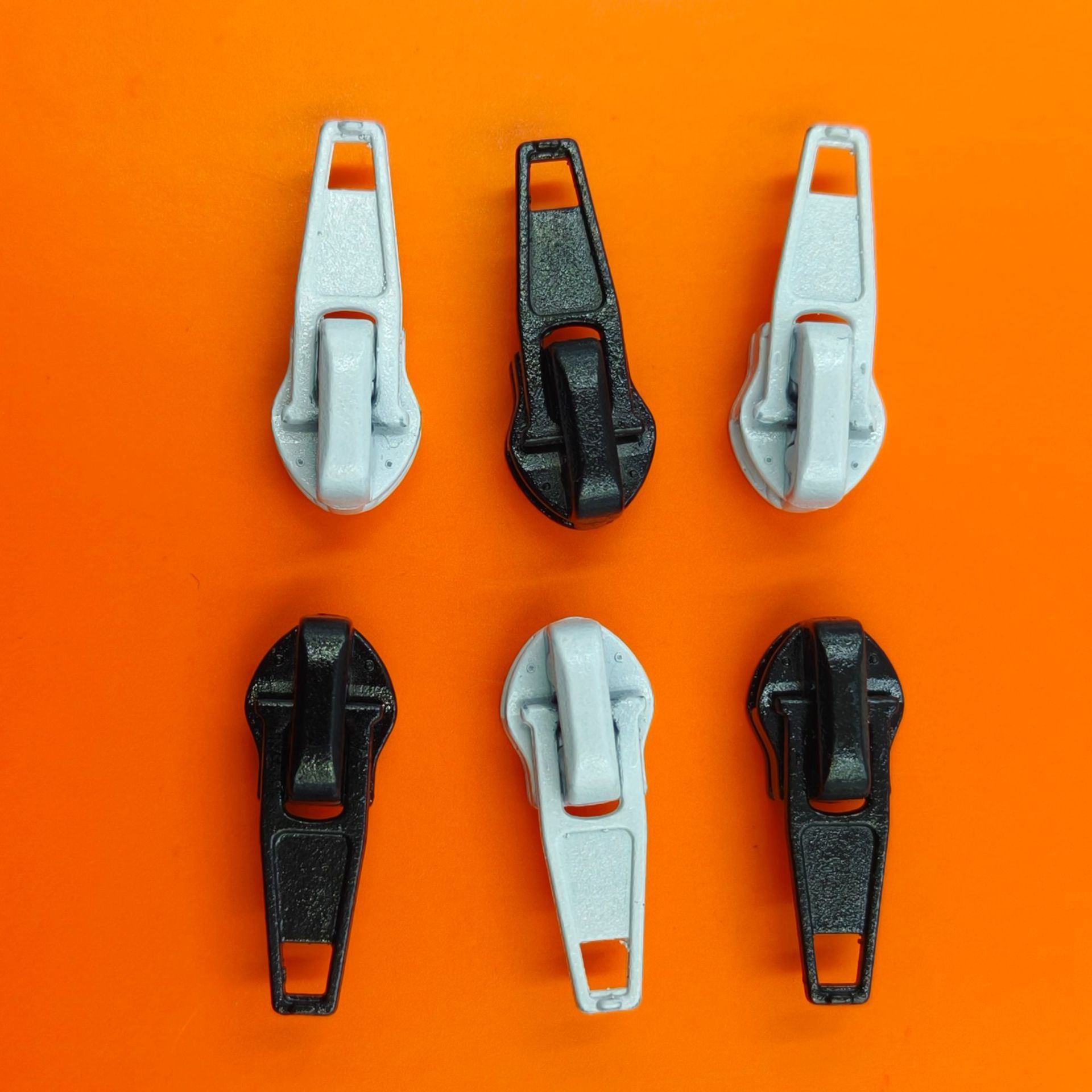 现货黑色白色自锁白坯正穿自动头服装外套3#大5#7号尼龙拉链头