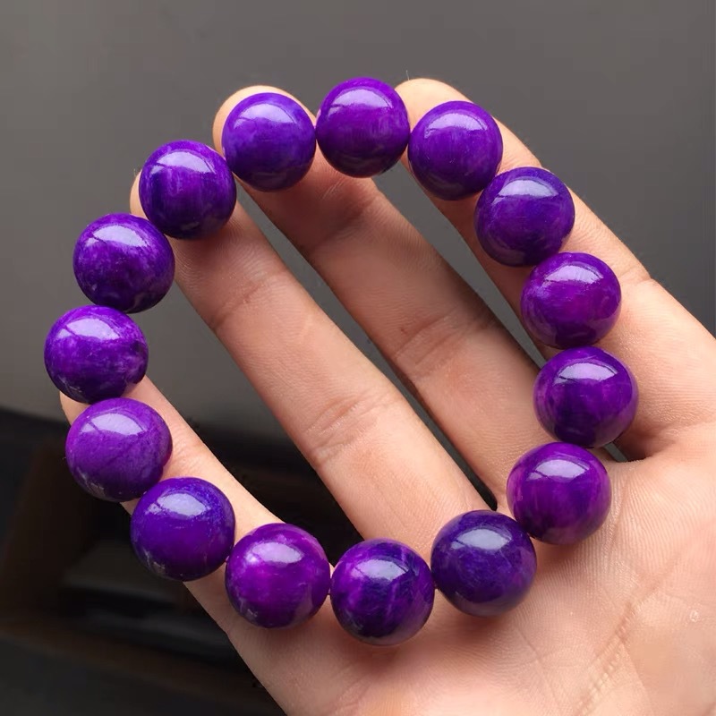 顶级南非天然舒俱来手链男女皇家紫老料苏纪石帝王紫手串水晶饰品