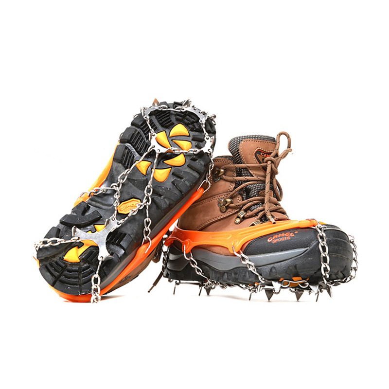户外冰爪防滑鞋套登山雪地防滑鞋冰抓鞋底防滑钉攀登防滑链雪爪