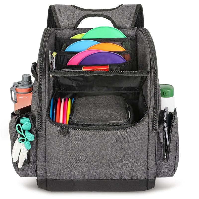 amazon热销新品多口袋飞盘高尔夫背包--带水壶侧袋飞碟大号运动包