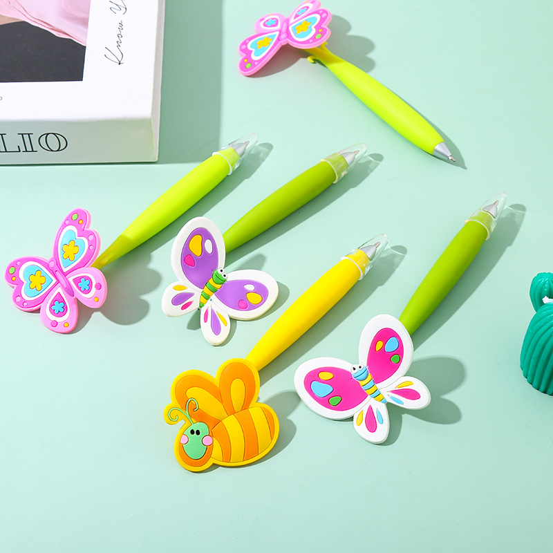 Butterfly Bee Silicone Shake Creative Gel Pen Cute Super Cute Good-looking Student Small Prize Nice