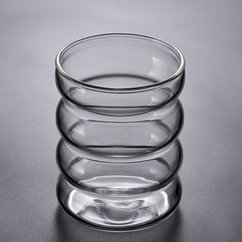 Export Hot Sale Glass Cup Coffee Cup Milk Cup Colored Glass Single Cup Water Cup Home Daily Use Cup Juice Cup