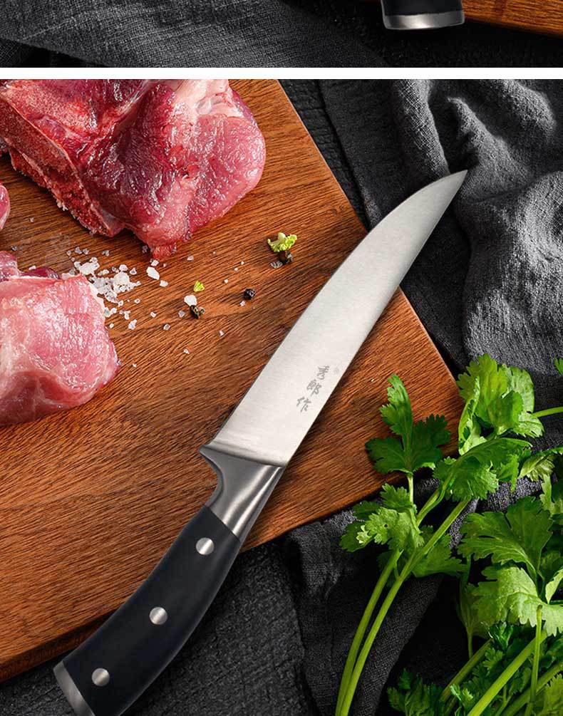 德国剔骨专用刀杀猪分割刀屠杀尖刀肉联厂专用刀具屠夫卖肉专用刀