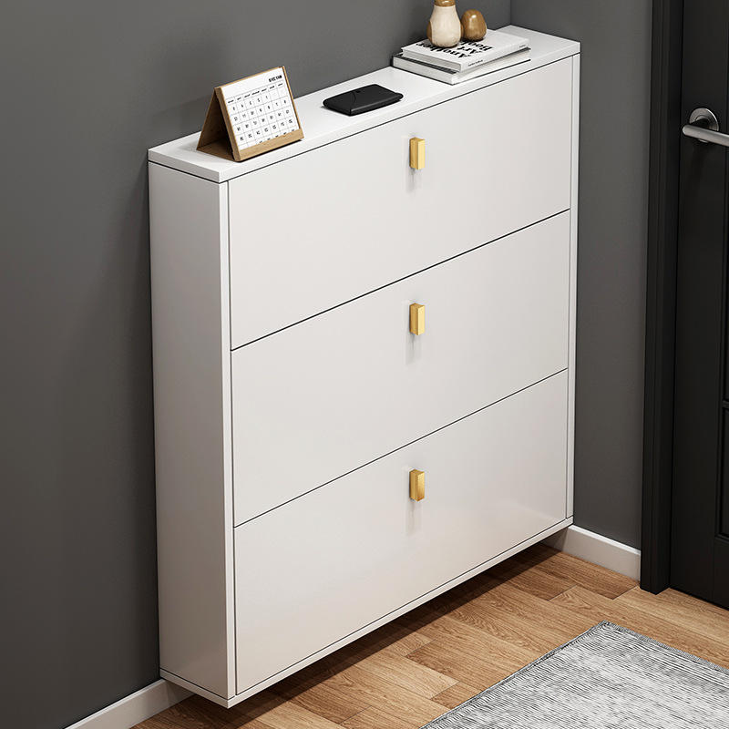 15cm超薄翻斗鞋柜挂墙悬空小户型简约现代窄鞋柜家用门口入户鞋架