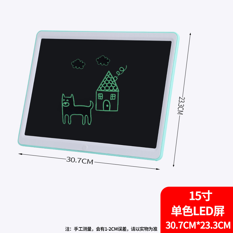 15-Inch Handwriting Board Business Small Blackboard Children's LCD Handwriting Board LCD Electronic Drawing Board Factory Wholesale Spot