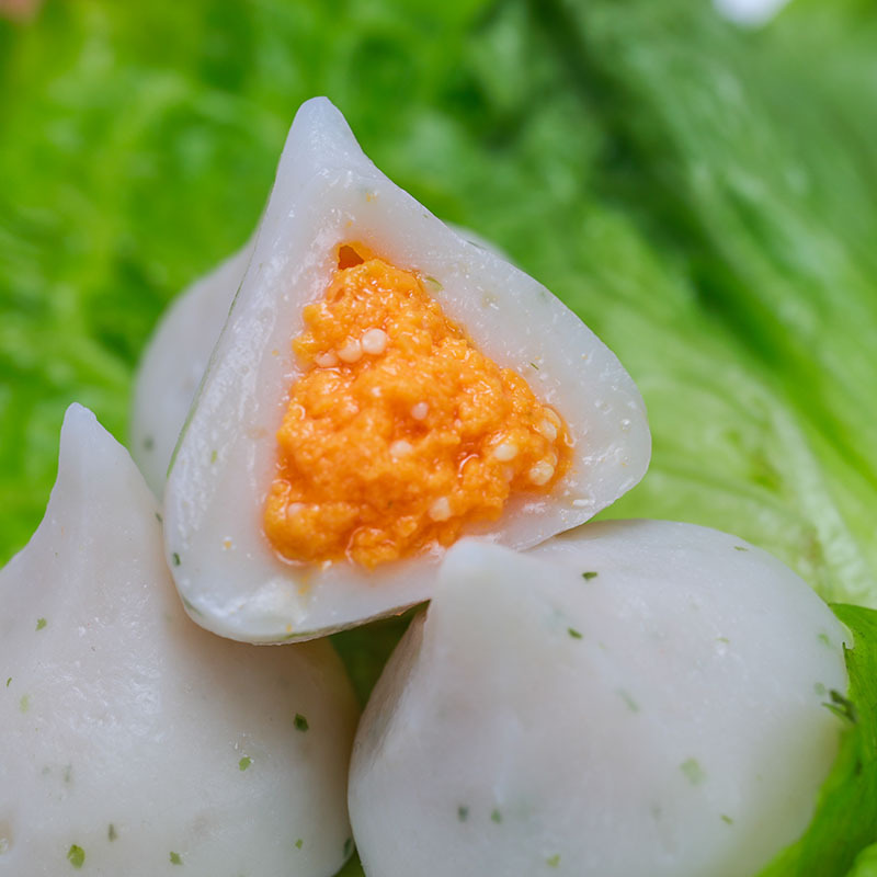 蟹籽包豆捞火锅包蟹籽鱼丸蟹黄包5斤装蟹味包