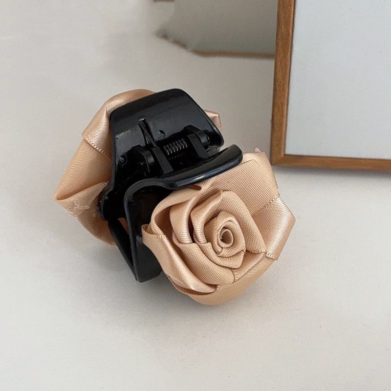 Dried Rose Grip Small Size Special-Interest Design Updo New Chinese Style Shark Clip Women