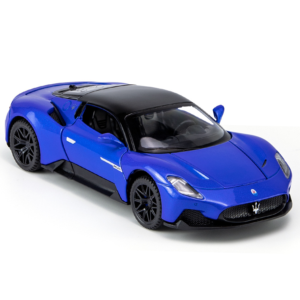 29成交159辆相似适用玛莎拉蒂gt跑车仿真合金车模 儿童玩具车回力车