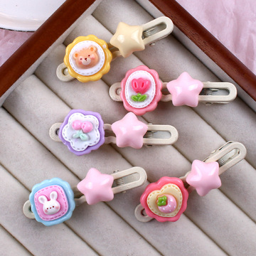 可爱碎发夹子鸭嘴夹发卡新款韩国简约少女款后脑勺发卡刘海边夹