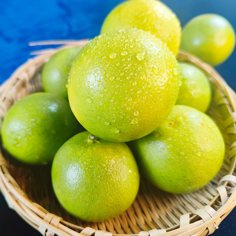 稀有品种新鲜青橙子整箱批发薄皮绿橙应季水果非伦晚