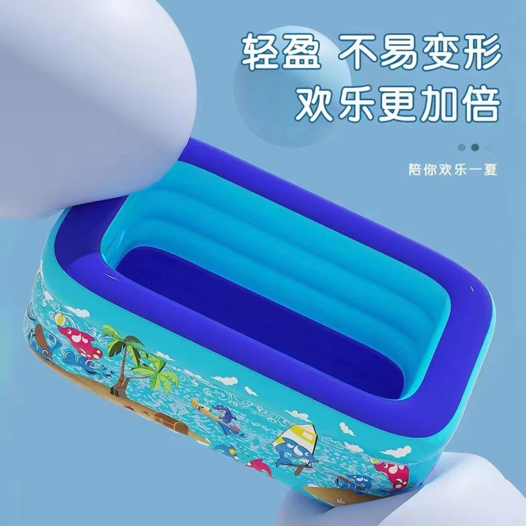 Inflatable Swimming Pool Outdoor Indoor Adult Home Use Large Inflatable Swimming Pool Children Paddling Pool Ocean Ball Pool Thickened