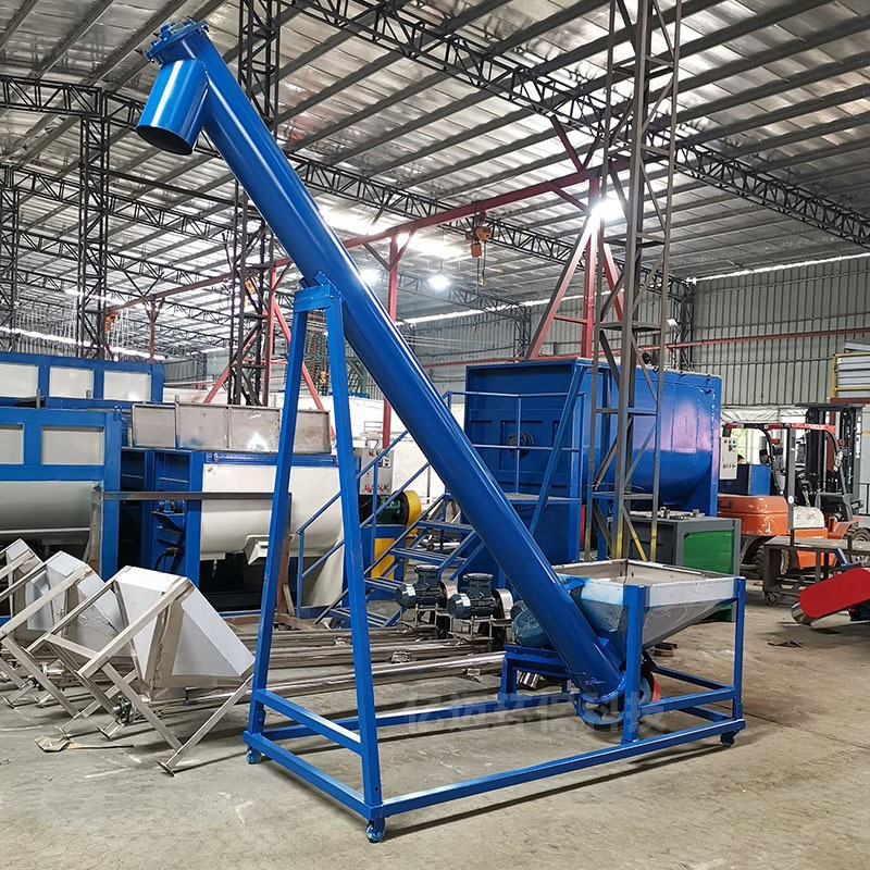 不锈钢螺杆上料器 粉体颗粒物料送料机 化工片材料粉末螺旋提升机