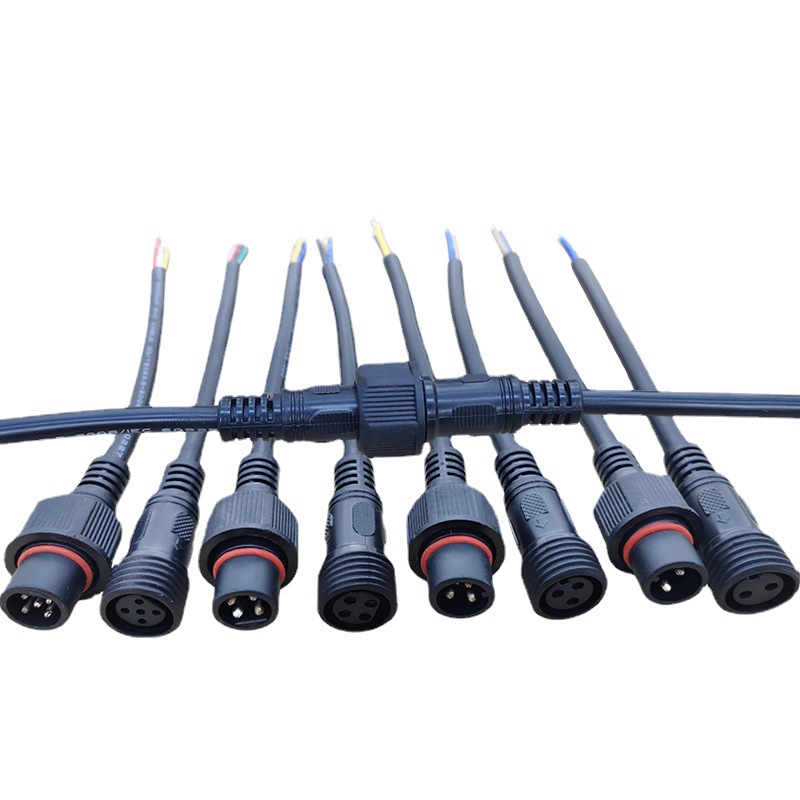 防水插头公母对接插座 电源连接线接头快接汽车户外led防雨连接器