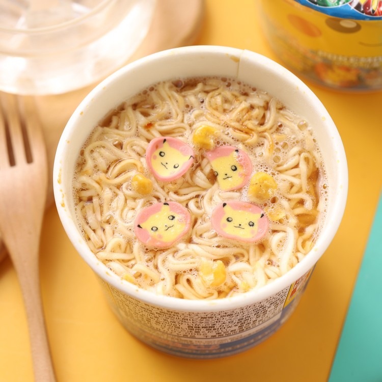 日本食品 皮卡丘杯面札幌一番迷你小公仔儿童泡面方便面即食面
