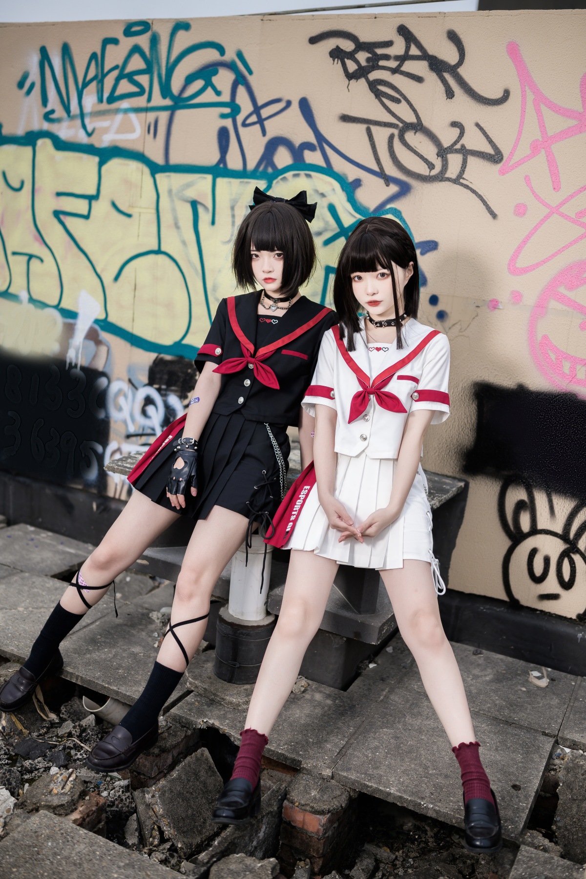 原创电竞少女学院风原创jk制服水手服百褶短裙半身裙套装6350