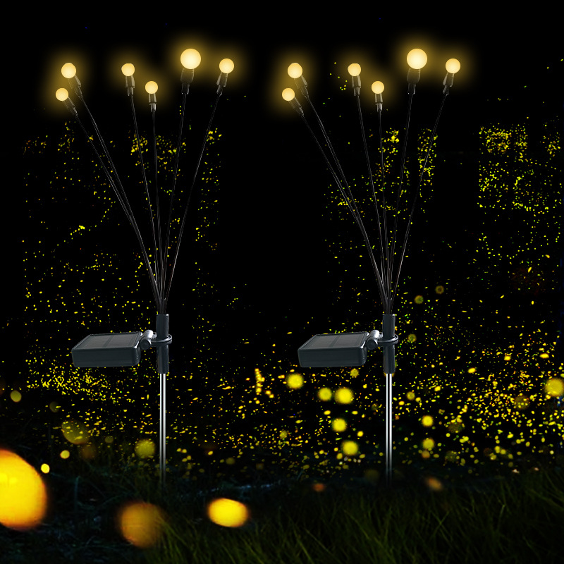 太阳能草坪灯庭院氛围装饰led动态摇摆萤火虫地插户外花园景观灯