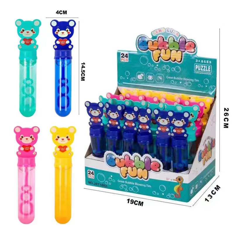 Children's Mini Manual Cartoon Small Size Bubble Wand Toy Children's Bubble Water Night Market Stall Supply One Piece Dropshipping