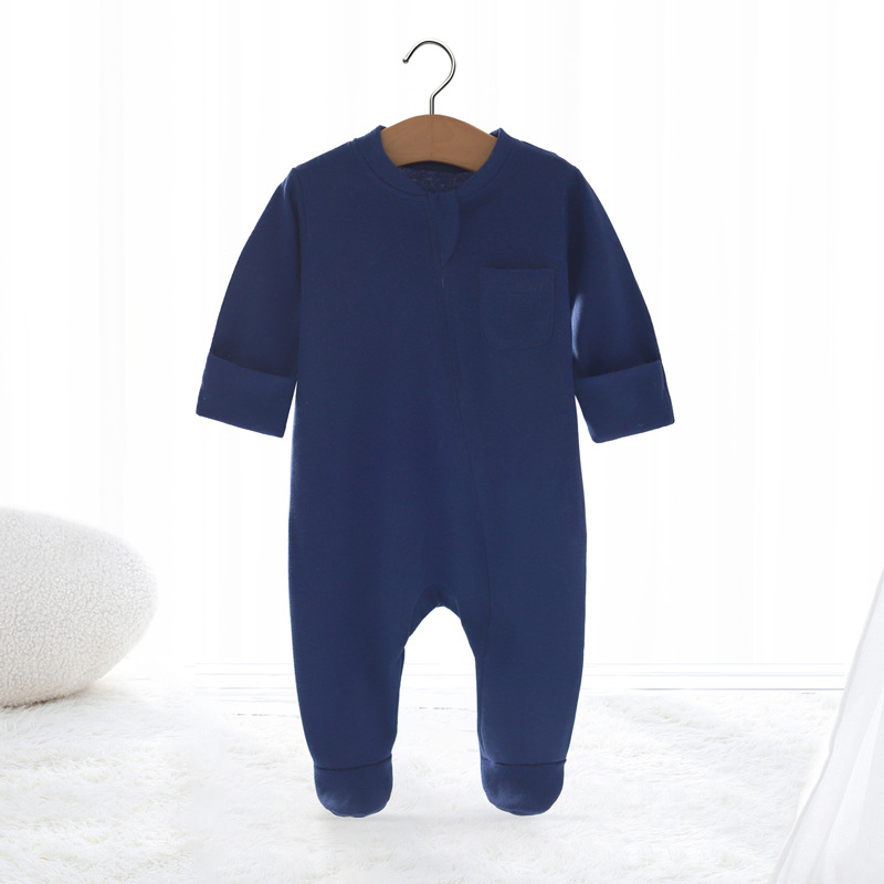 Foreign Trade European and American Newborn Foot-Wrapped Romper Baby Jumpsuit Baby Girl Male Baby Clothes Romper 8922018