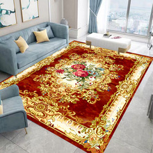 跨境欧式地毯客厅ins风北欧茶几毯家用卧室地垫美式床边毯可代发