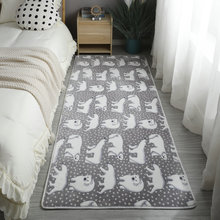 可爱公主地毯卧室床边北欧风简约家用满铺现代长方形飘窗地垫