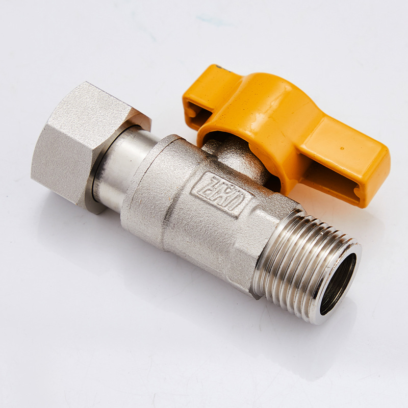 铜球阀活接头直通阀4分变6分带开关水阀止水阀水管阀门外丝内外牙