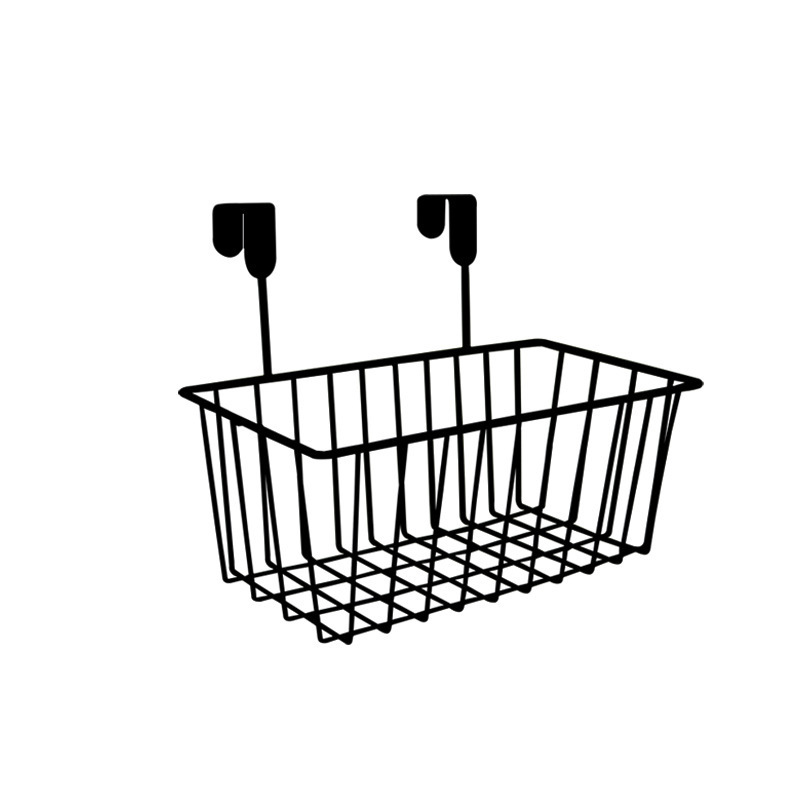 factory wholesale creative iron storage basket kitchen hanging basket cabinet storage basket bathroom hanging storage rack