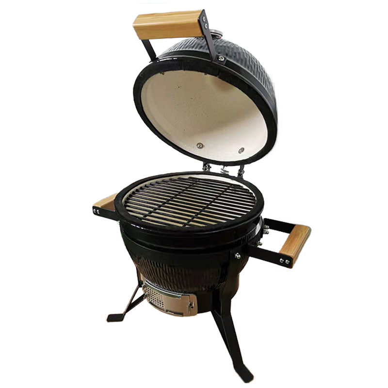 麦德龙供应商陶瓷烧烤炉13英寸bbq kamado户外便携式小型炭烤炉