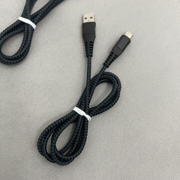 重金属编织线type-c充电数据线适用苹果安卓乐视定制logo跨境电商