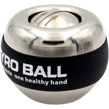金属腕力球 GYROBALL 自启握力球手腕力器新款腕力球发光 陀螺球