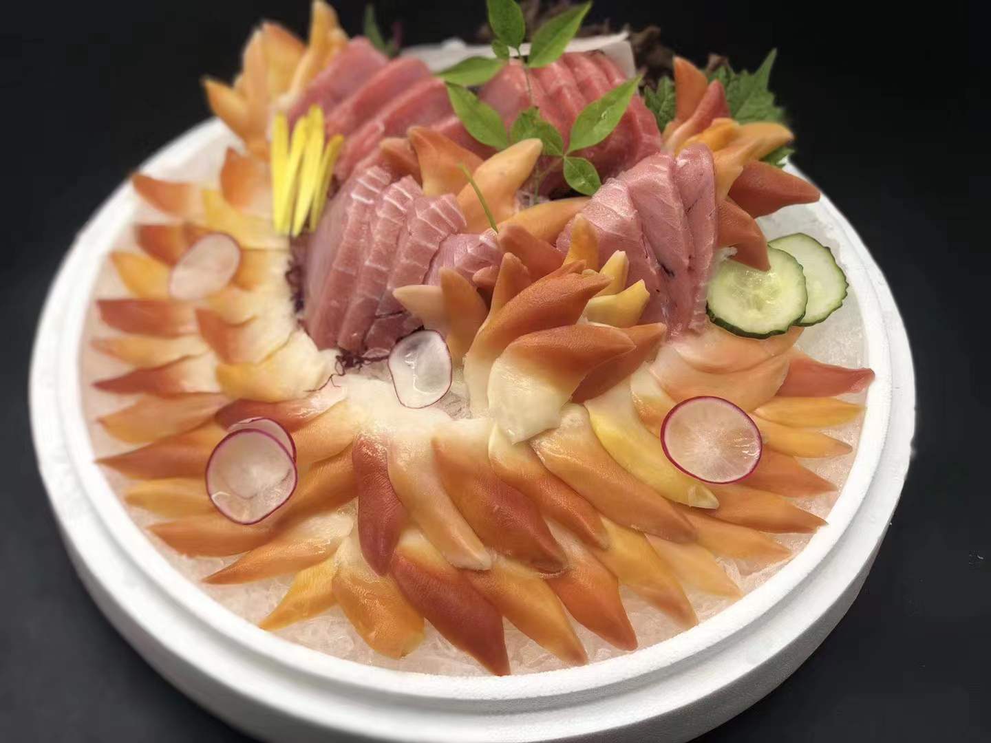 加拿大黄金北极贝 鲜美爽脆新鲜冷冻黄金贝切片刺身日料批发