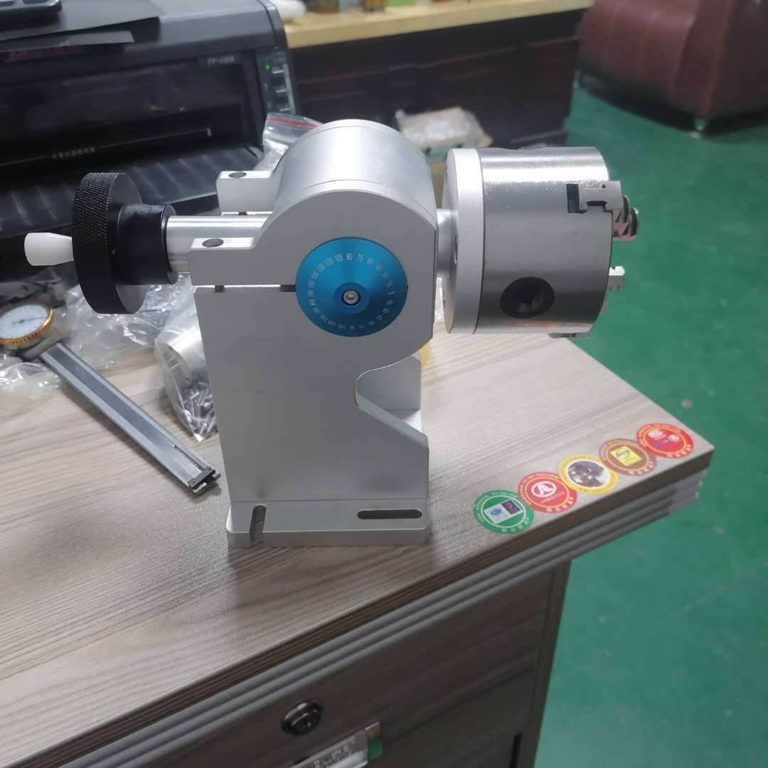 手动旋转焊接旋转台氩弧焊旋转轴三抓卡盘旋转夹具打标电动旋转器