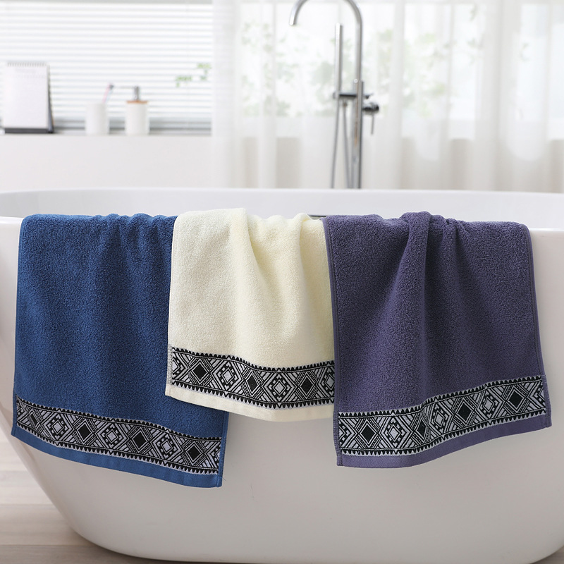 100% Pure Cotton 32-Strand Broken Jacquard Towel Thickened Absorbent Face Towel Home Daily Gifts Promotional Items