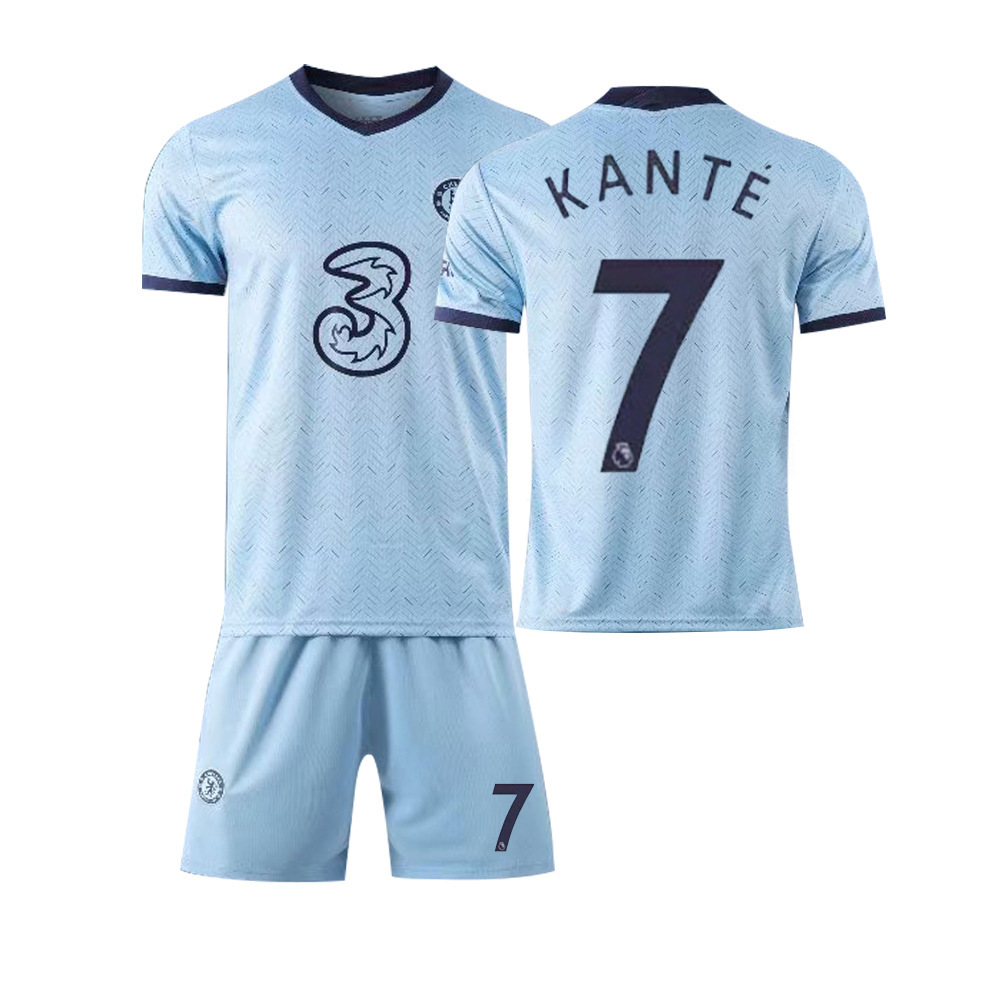 20-21切尔西球衣主客场足球服套装原版球星号#7#10成人儿童比赛服