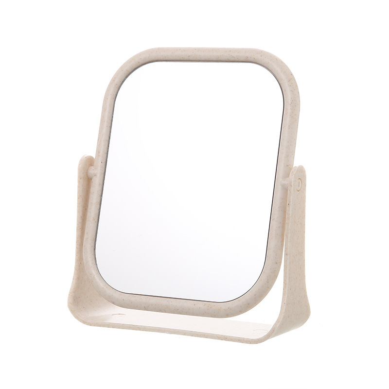 One Piece Dropshipping Desktop Cosmetic Mirror Wholesale Good-looking HD Desktop Stand-up Dressing Mirror Simple Student Mirror