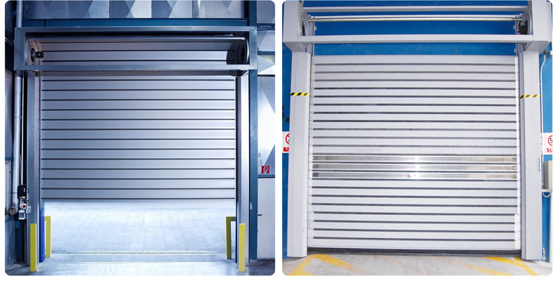上海工业铝合金硬质快速卷帘门消防队车库快速升降硬质涡轮快速门